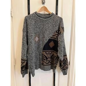 Vintage Playboy Abstract Knit Sweater – Size L